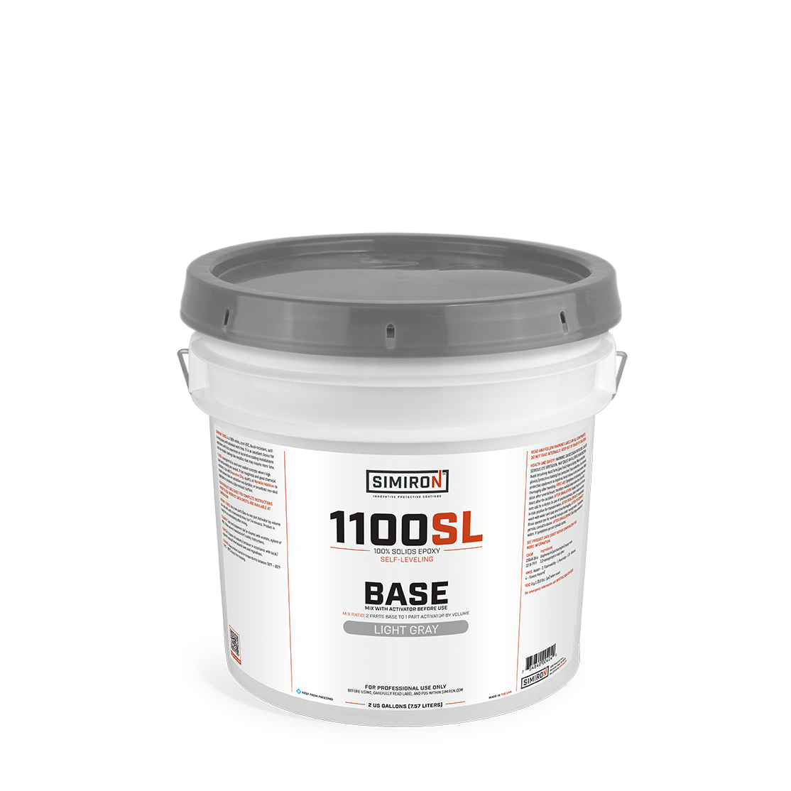 Light Gray Base — 2 Gal — 1100sl self leveling epoxy