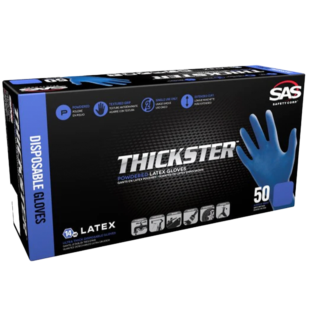 Thickster Powdered Latex Gloves 14 Mil X-Large