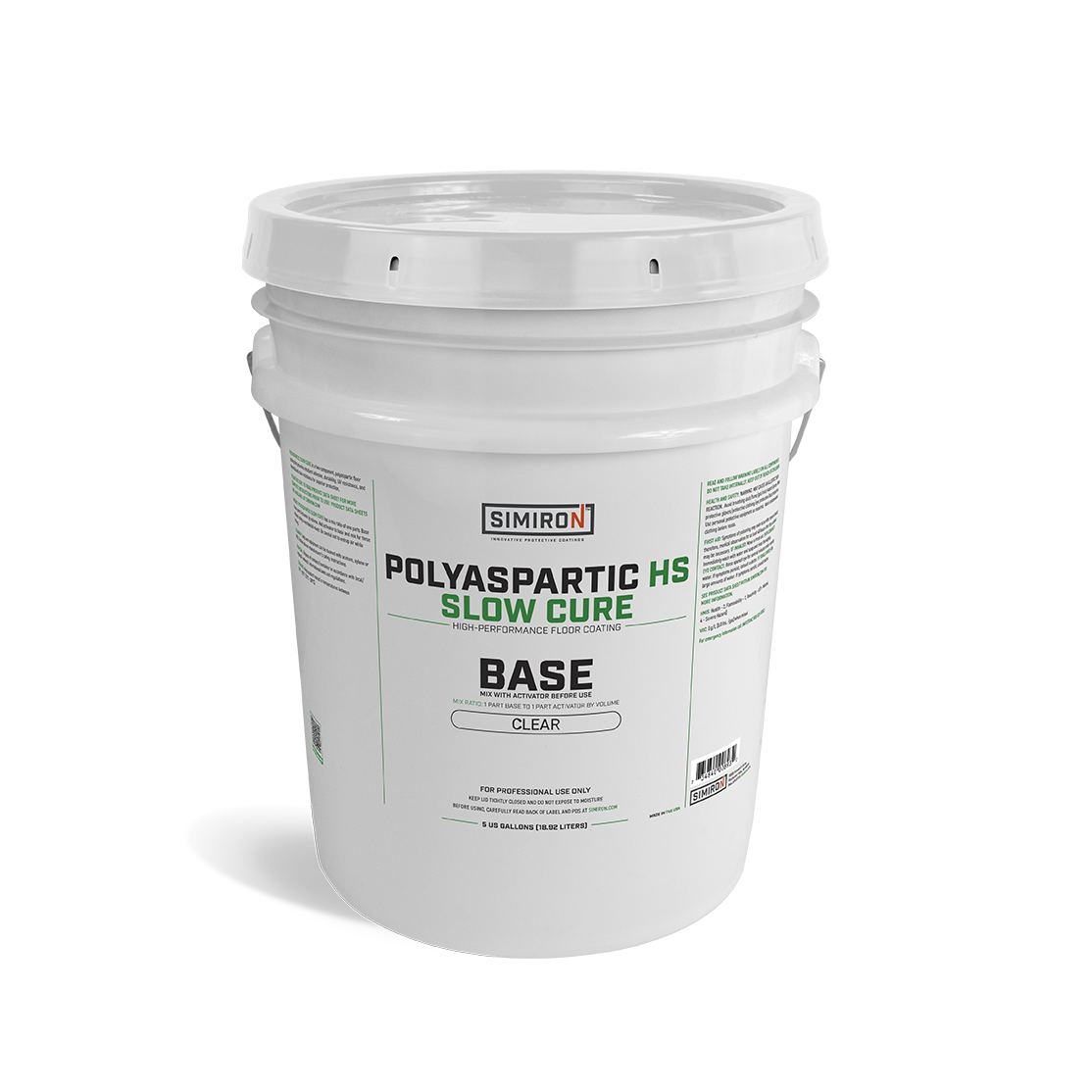 Slow Cure Base — 5 Gal — polyaspartic hs